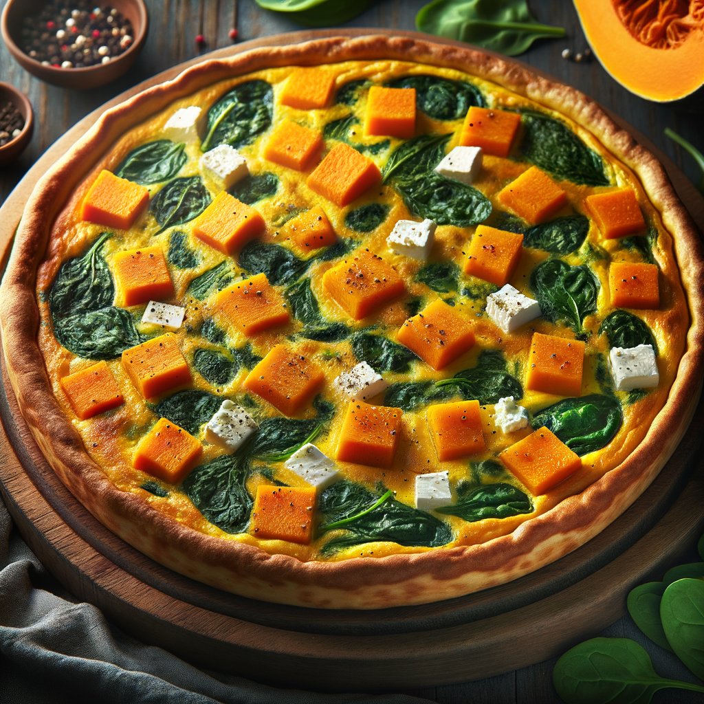 Pumpkin, Spinach, and Feta Frittata Recipe