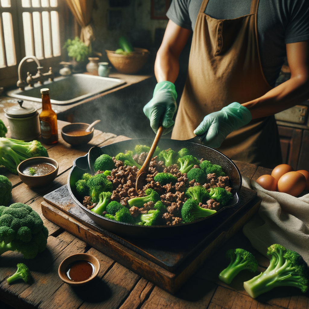 Simple Ground Beef and Broccoli Skillet Recipe