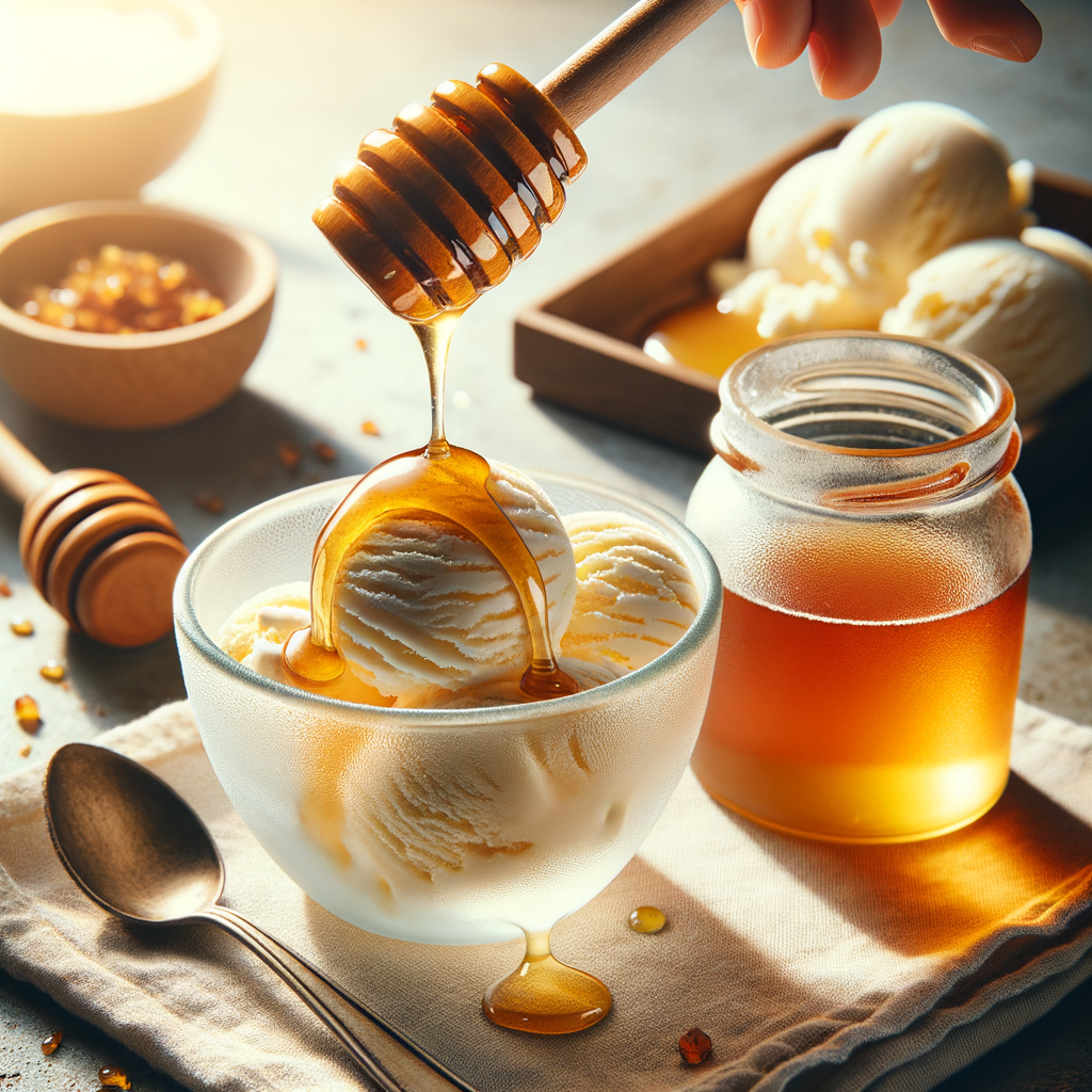 Honey Drizzled Ice - A Quick and Simple Dessert Recipe