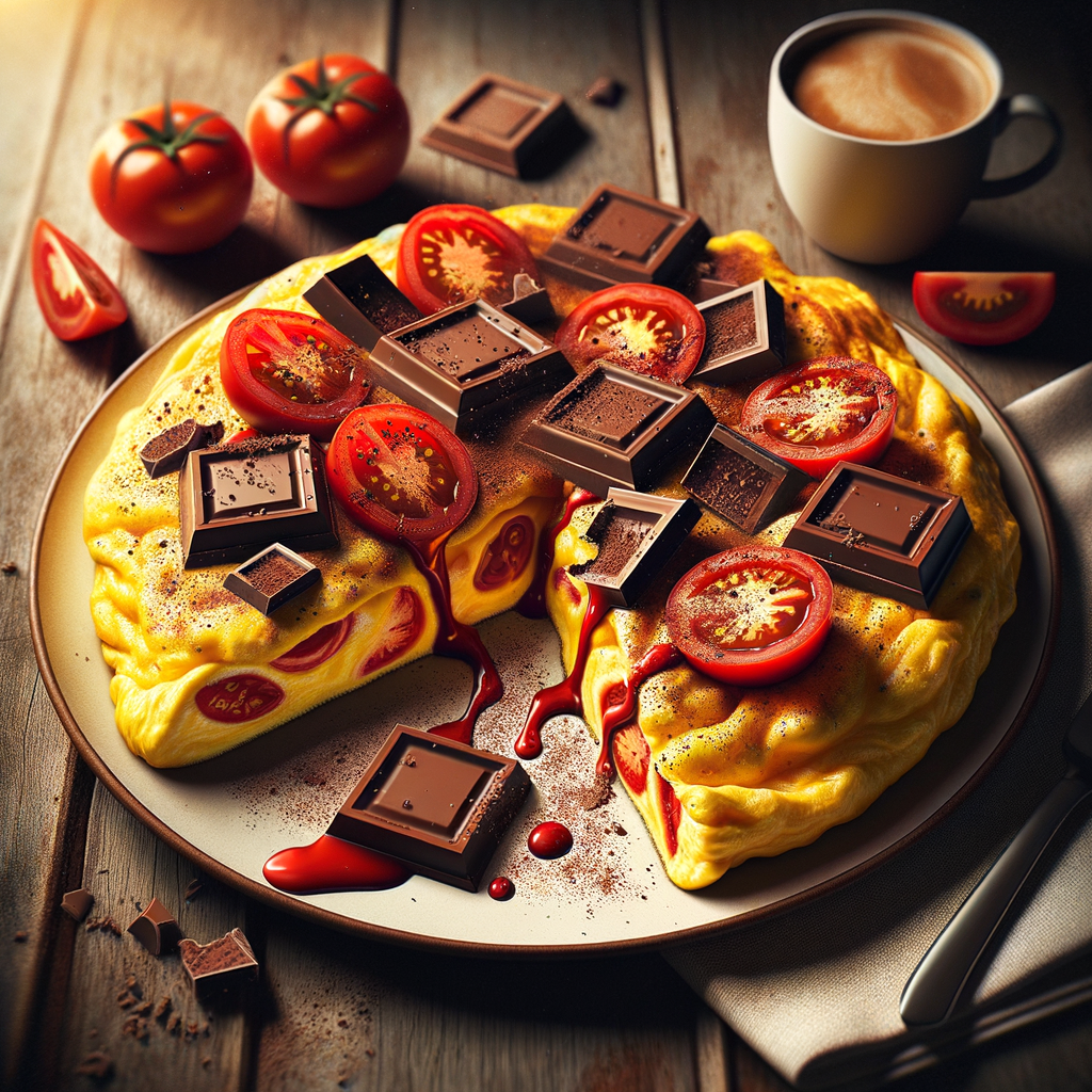 Chocolate Tomato Omelette - A Unique Twist on a Classic Breakfast Dish