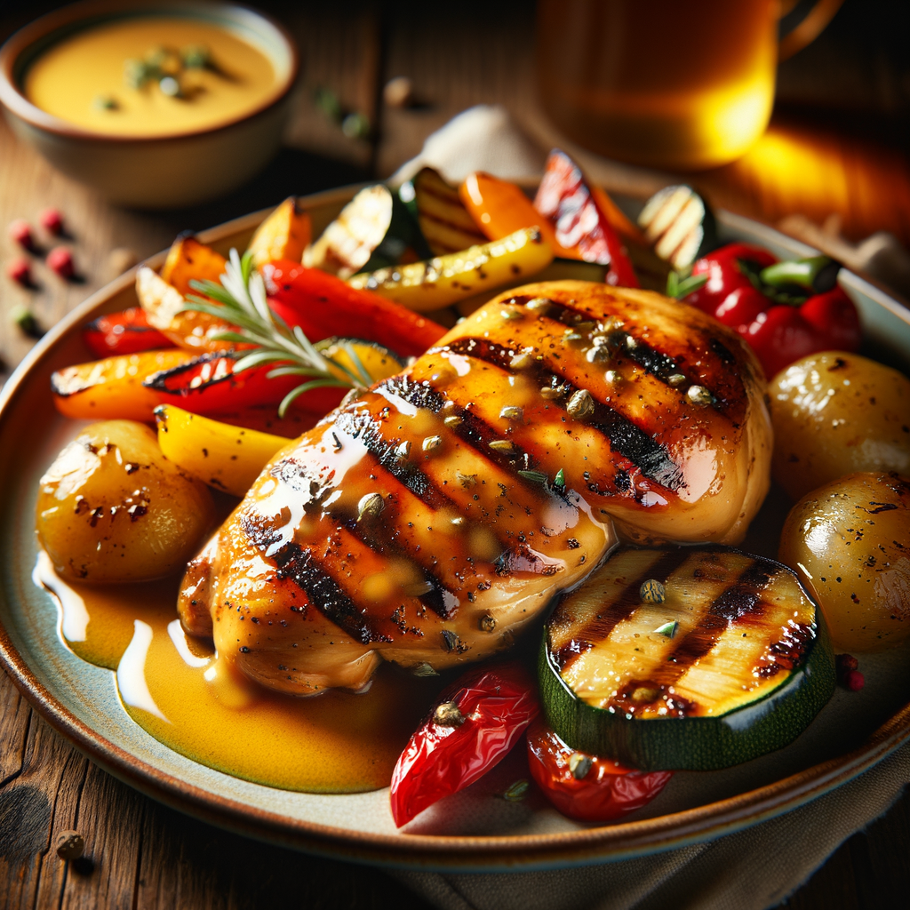 Grilled Chicken with Honey Mustard Sauce Recipe