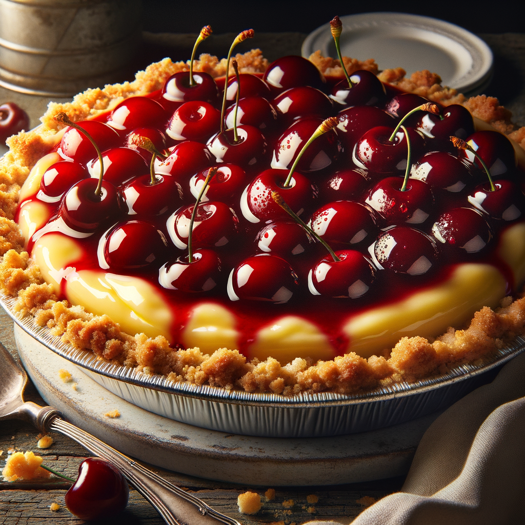 No-Bake Cherry and Lemon Cream Pie