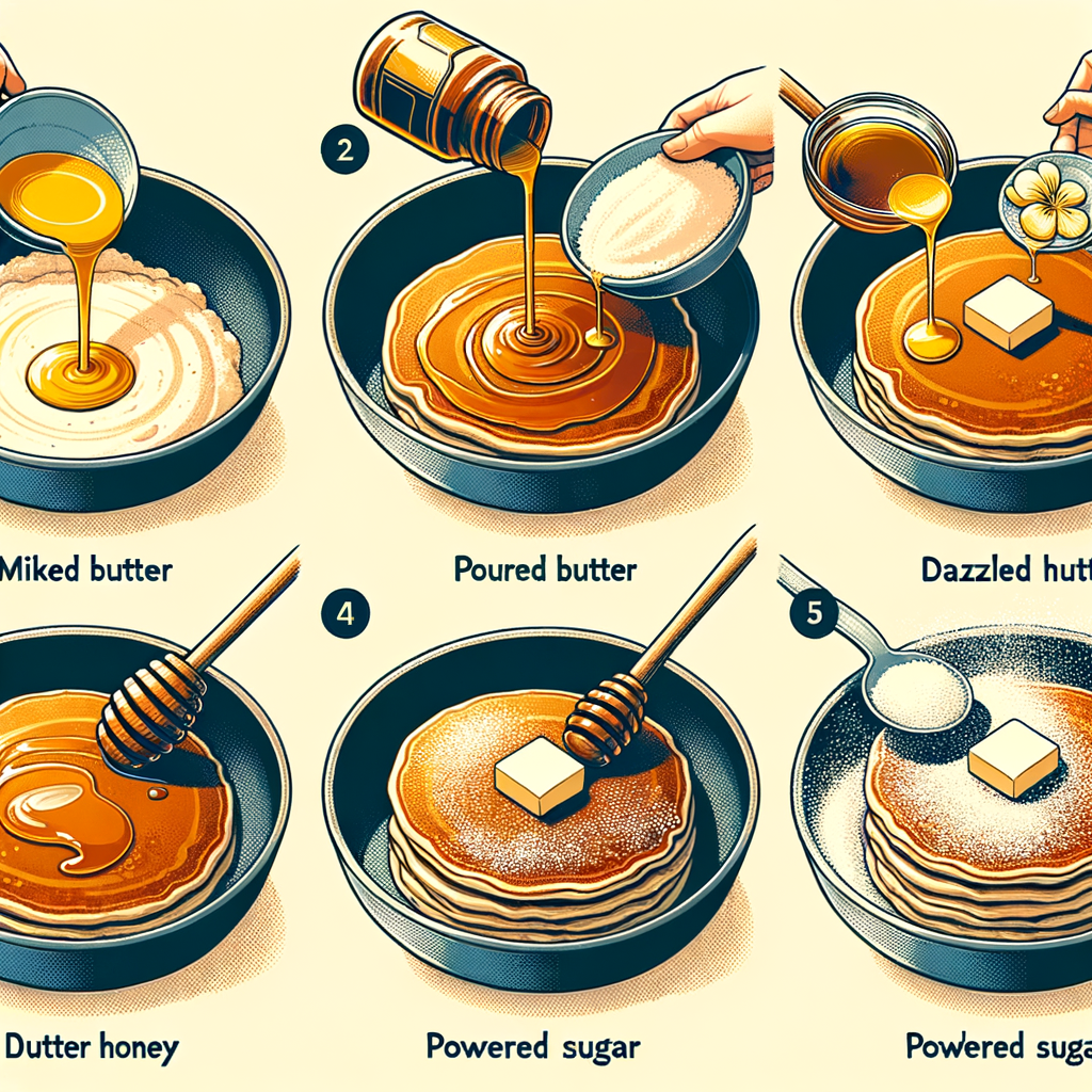 Quick Powdered Honey-Butter Pancakes Recipe