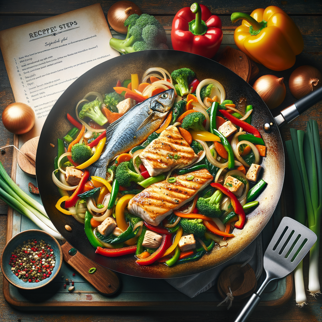 Fish and Chicken Vegetable Stir-fry Recipe