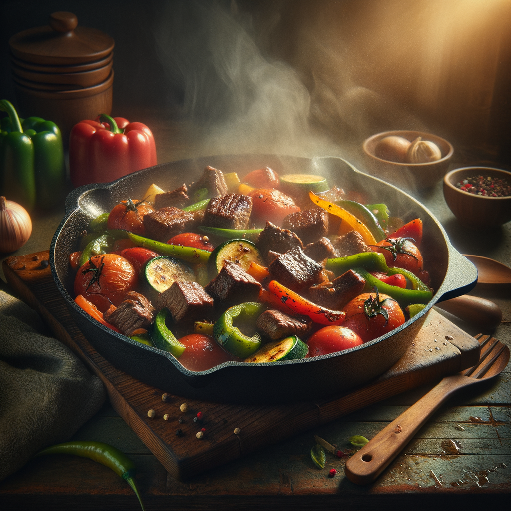 Hearty Vegetable Beef Skillet Dinner Recipe