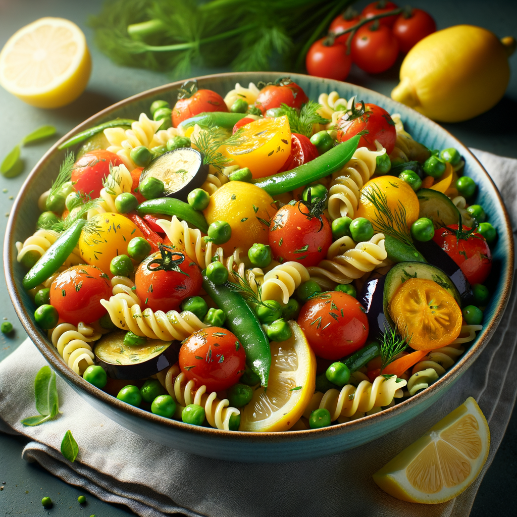 Lemon-Dill Pasta & Veggie Bowl Recipe